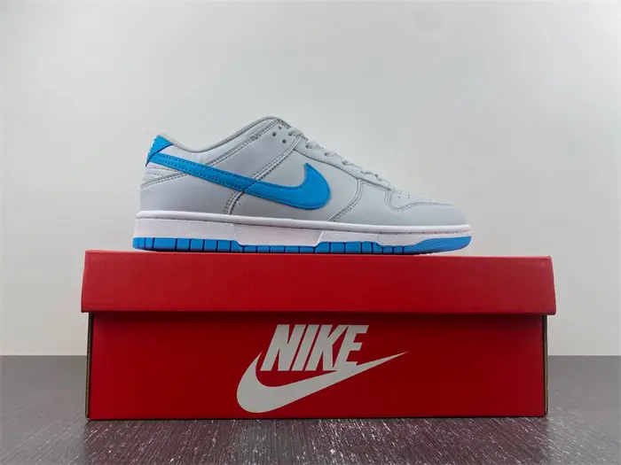 Nike Dunk Low Retro Pure Platinum Blue Lightning 