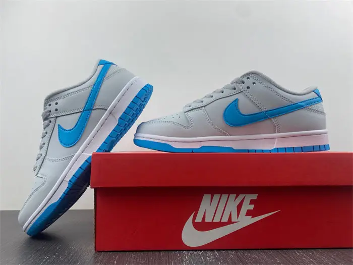 Nike Dunk Low Retro Pure Platinum Blue Lightning 