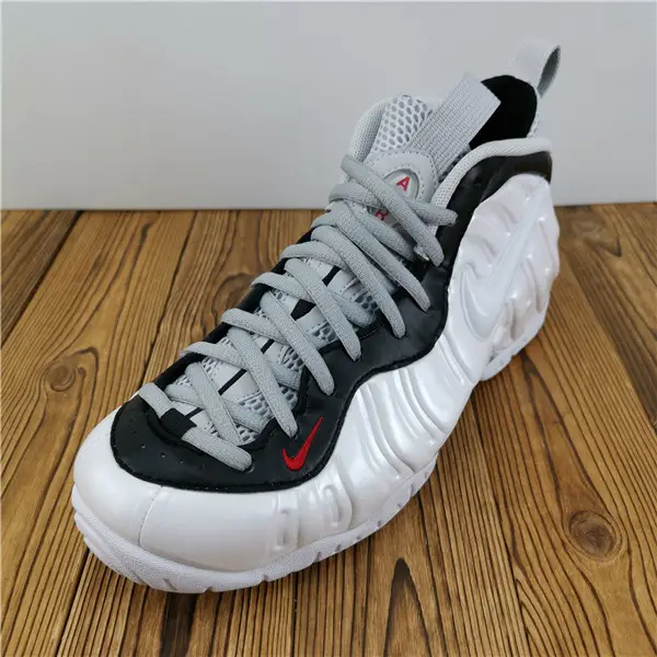 NIKE AIR FOAMPOSITE PRO WHITE BLACK UNIVERSITY RED 