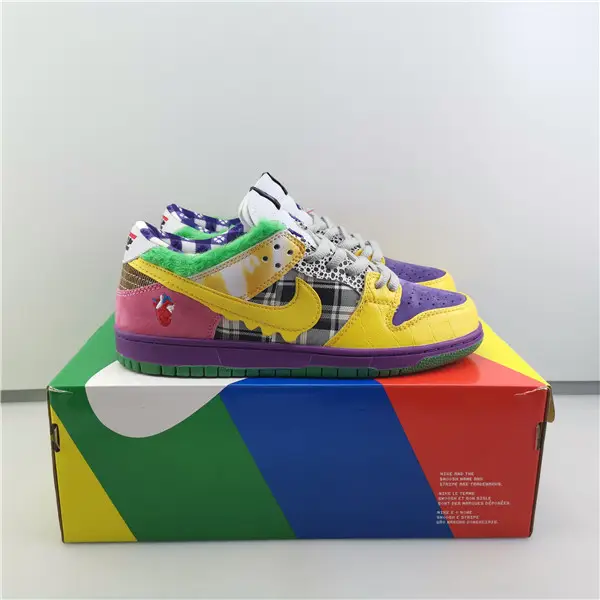 NIKE DUNK LOW PRO IW PURPLE  YELLOW 
