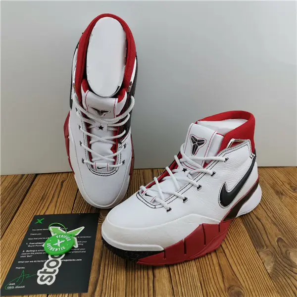 Kobe 1 Protro White Black Red  EBBB2519