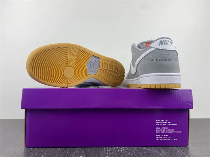 Nike SB Dunk Low Pro ISO Orange Label Wolf Grey Gum 