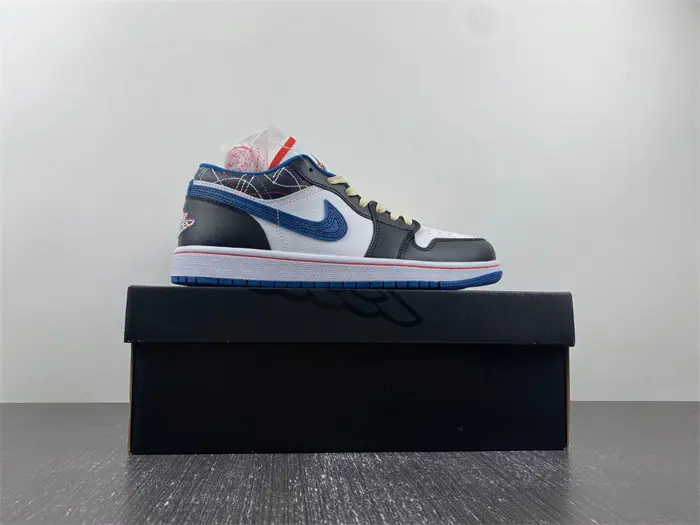 Jordan 1 Generation Air Jordan 1 Low SE White Black Dark Blue 