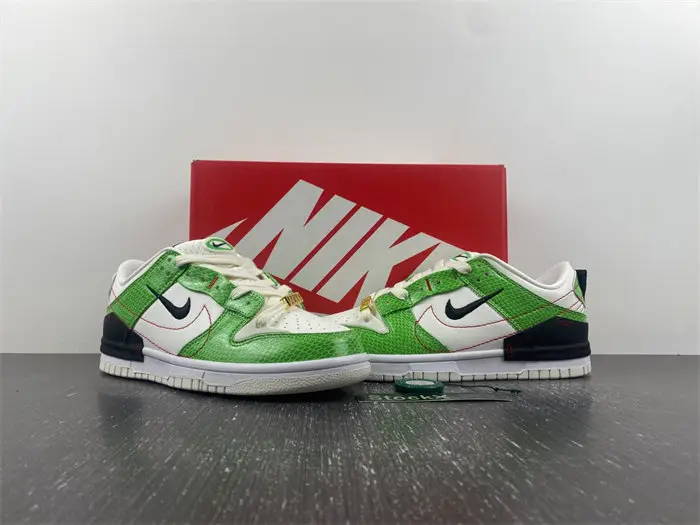 Nike Dunk Low Disrupt 2 Just Do It Snakeskin Green 