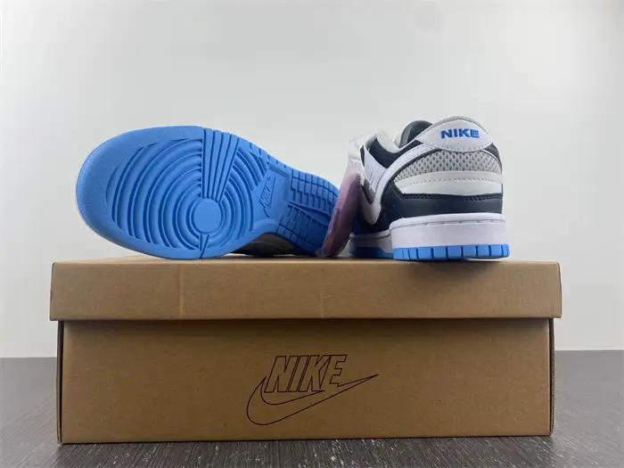 Nike Dunk Low Scrap Black Neutral Grey University Blue White 