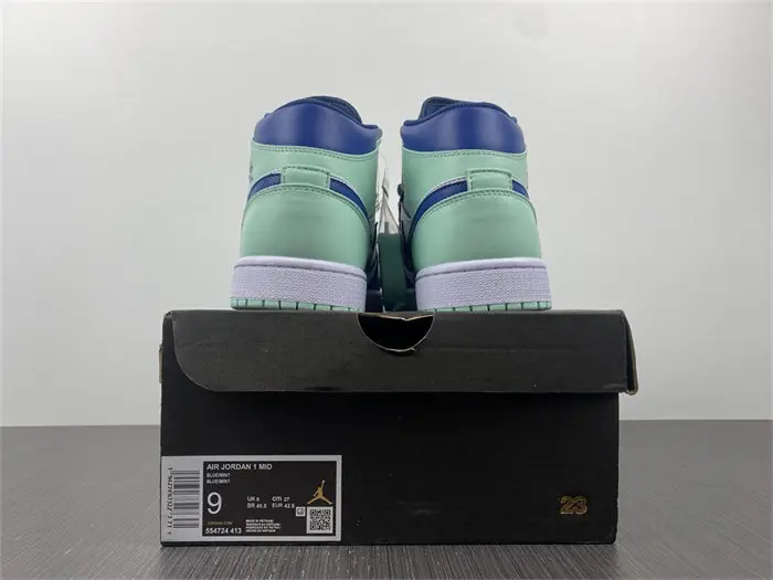 Jordan 1 Mid Mystic Navy Mint Foam 
