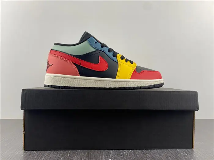 Air Jordan 1 Low SE Black Multi-Color 