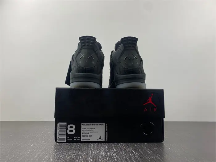 Jordan 4 Retro Kaws Black 
