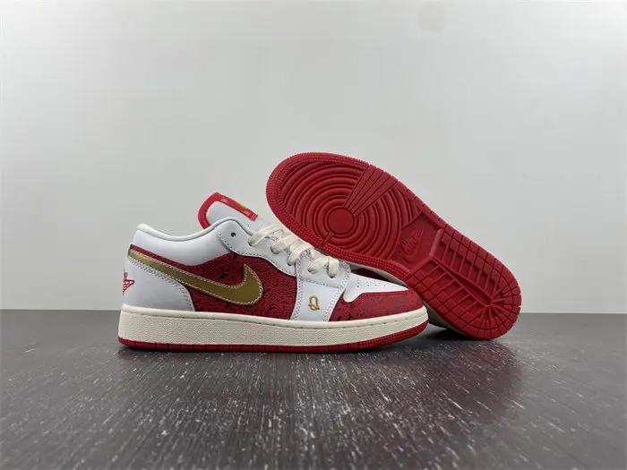 AIR JORDAN 1 LOW SE GS 'SPADES' 
