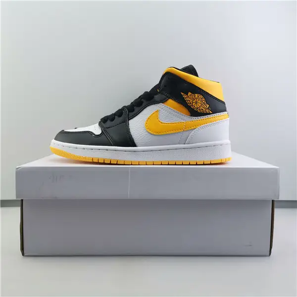 AIR JORDAN 1 MID LASER ORANGE BLACK 