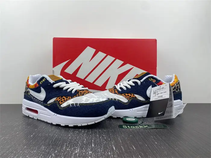 Nike Air Max 1 Premium Denim Leopard 