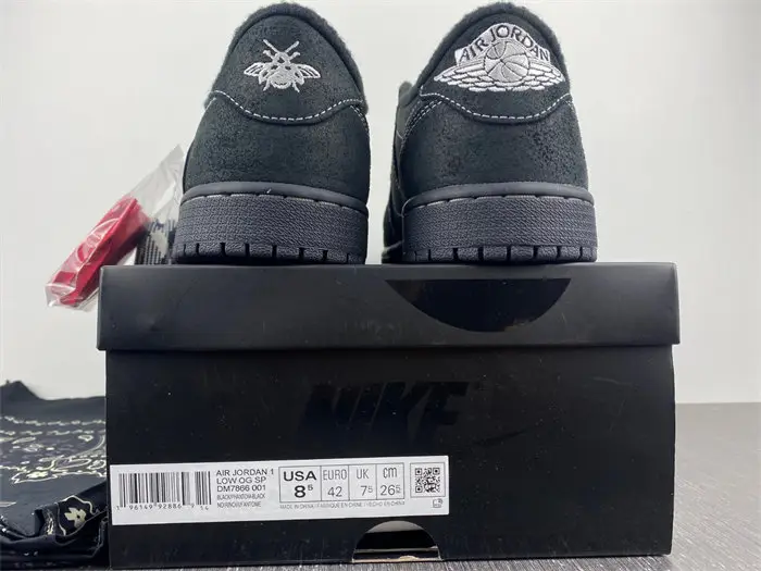 Jordan 1 Retro Low OG SP Travis Scott Black Phantom 