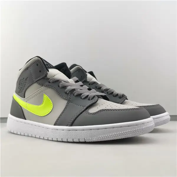 AIR JORDAN 1 MID GUNSMOKE VOLT 