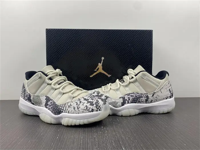 Jordan 11 Retro Low Snake Light Bone  FECEC1704