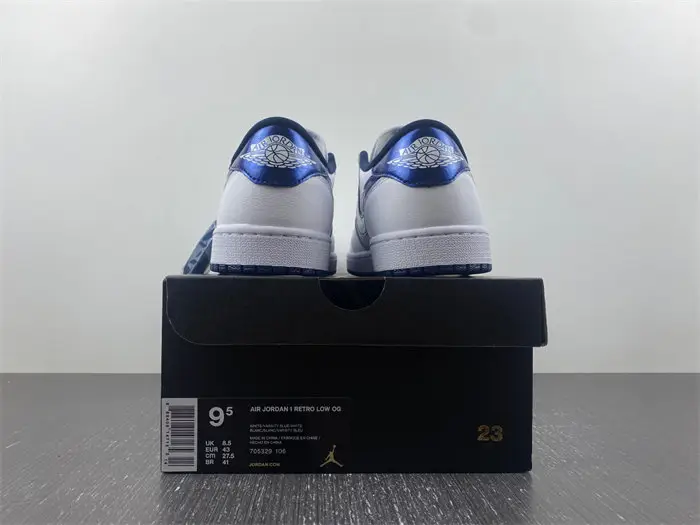 Jordan 1 Retro Low Metallic Blue 