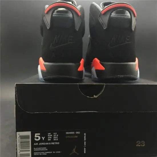 AIR JORDAN 6 VI RETRO OG BLACK INFRARED 2019 
