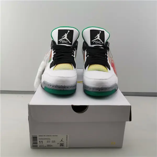 Jordan 4 Retro Lucid Green Rasta 