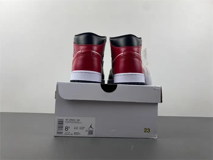 WMNS AIR JORDAN 1 MID 'BLACK TOE' 