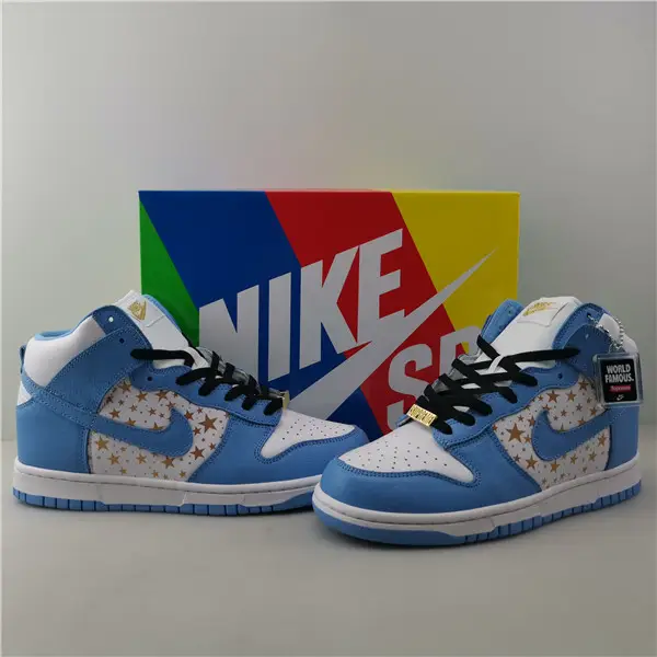 SUPREME X NIKE DUNK HIGH PRO SB BLUE 