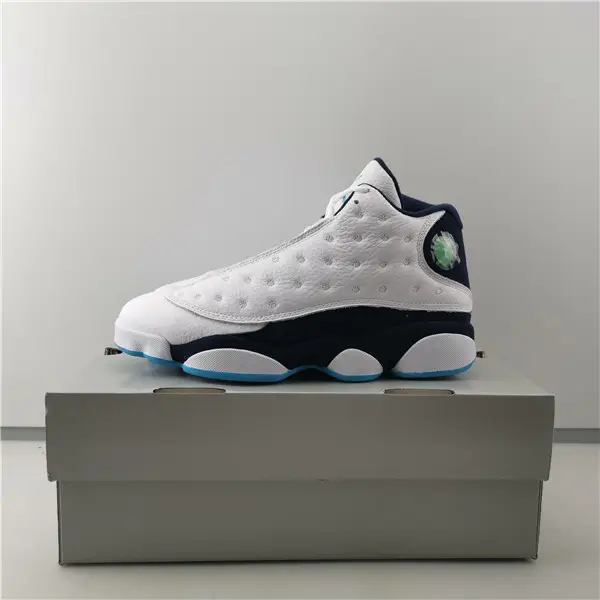 Jordan 13 Retro White Obsidian Powder Blue 