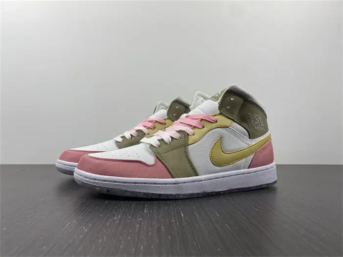 Jordan 1 Mid SE Pastel Vivid Green Grind 