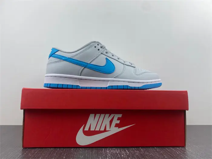 Nike Dunk Low Retro Pure Platinum Blue Lightning 