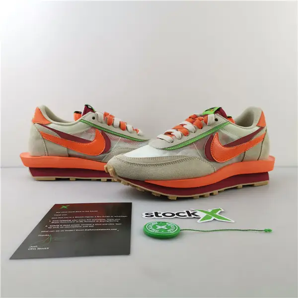 NIKE LDWAFFLE CLOT SACAI NET ORANGE BLAZE - 