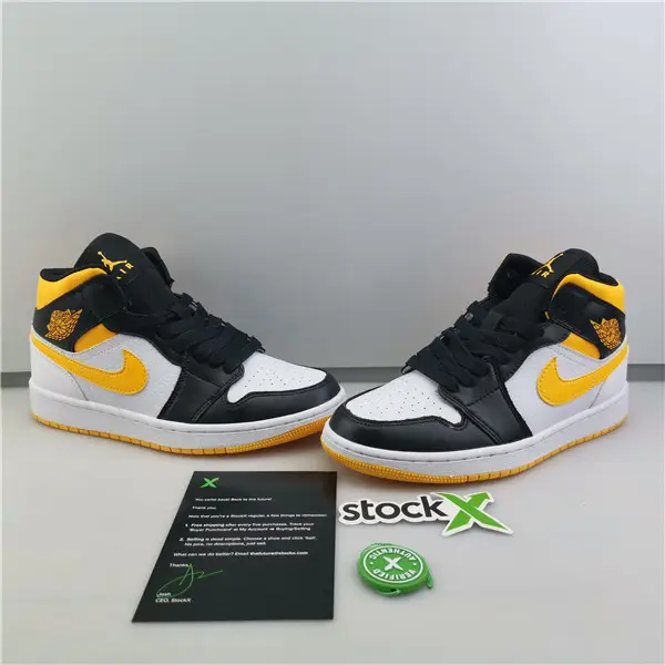 AIR JORDAN 1 MID LASER ORANGE BLACK 