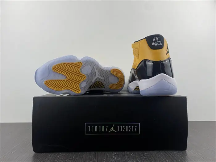 Air Jordan 11 Retro Black Yellow 