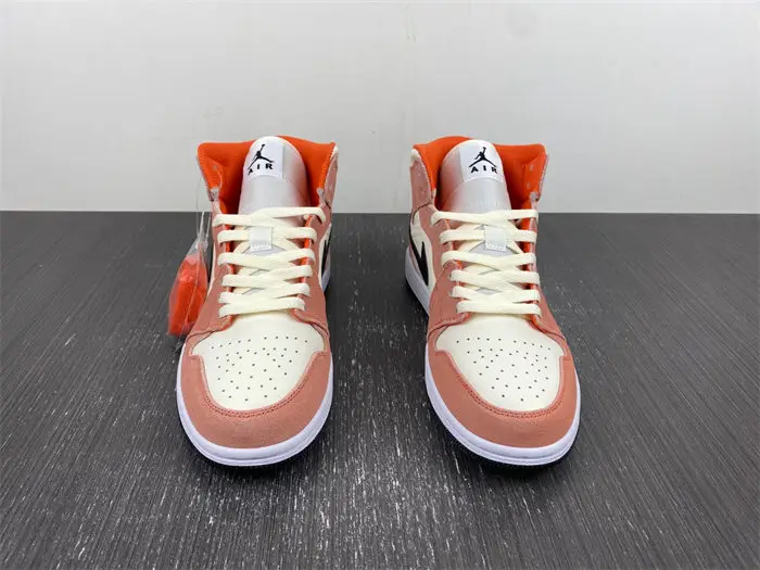 Jordan 1 Mid SE Orange Suede 