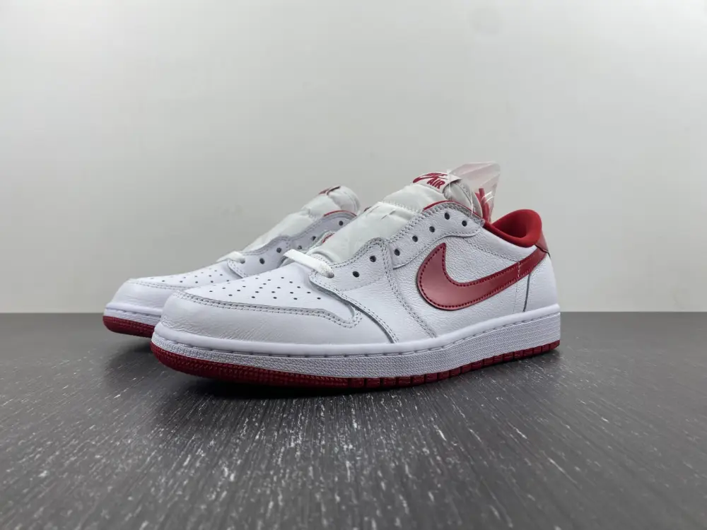 Jordan 1 Retro Low White Varsity Red 