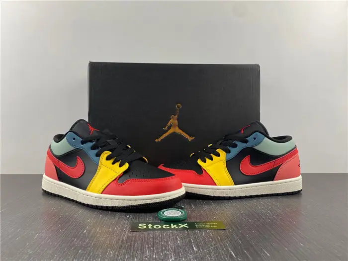Air Jordan 1 Low SE Black Multi-Color 