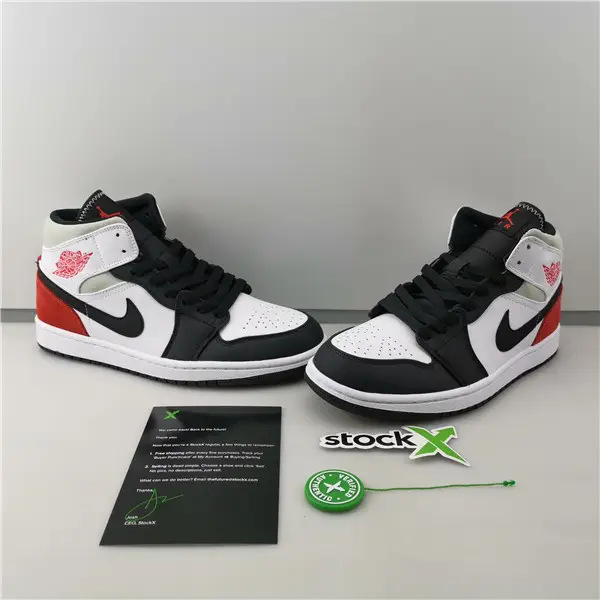 AIR JORDAN 1MID SE 'RED BLACK TOE ' 