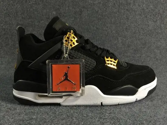 Authentic Air Jordan 4 Gold-Metllic 
