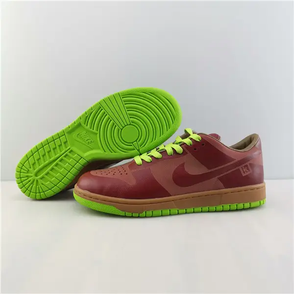 Nike Dunk Low 1-Piece Laser Varsity Red Chartreuse 