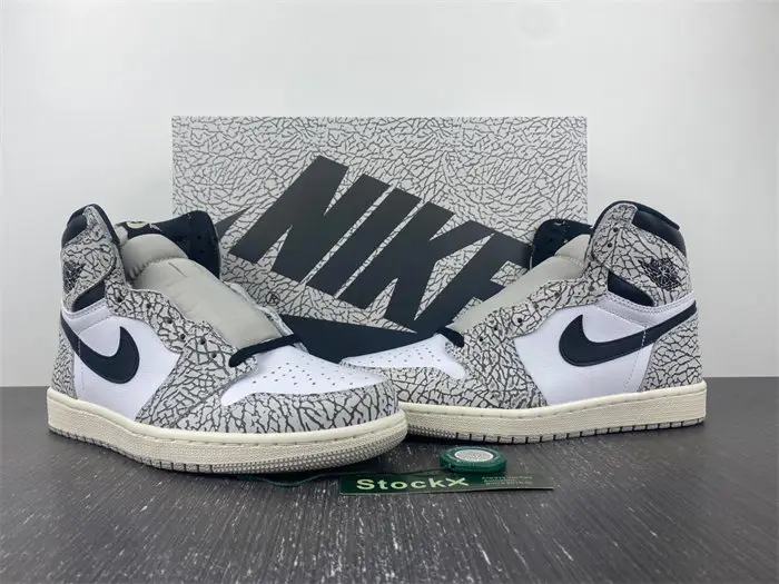 Jordan 1 Retro High OG White Cement 