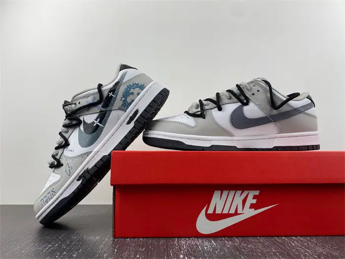 Nike Dunk Low Stencil Swoosh 