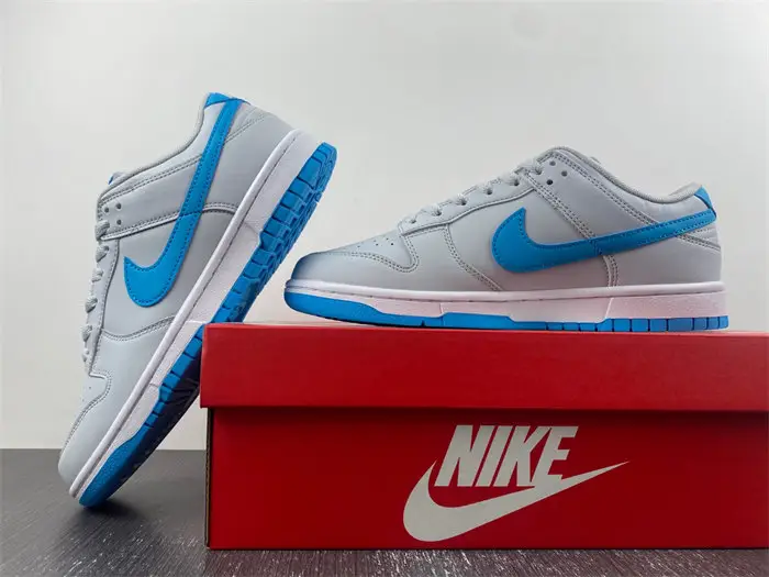 Nike Dunk Low Retro Pure Platinum Blue Lightning 