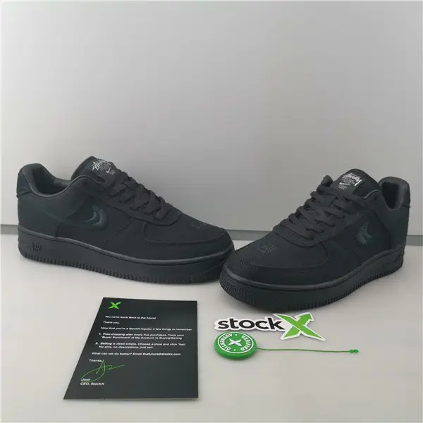 STUSSY X AIR FORCE 1 LOW BLACK  BEFAC2055