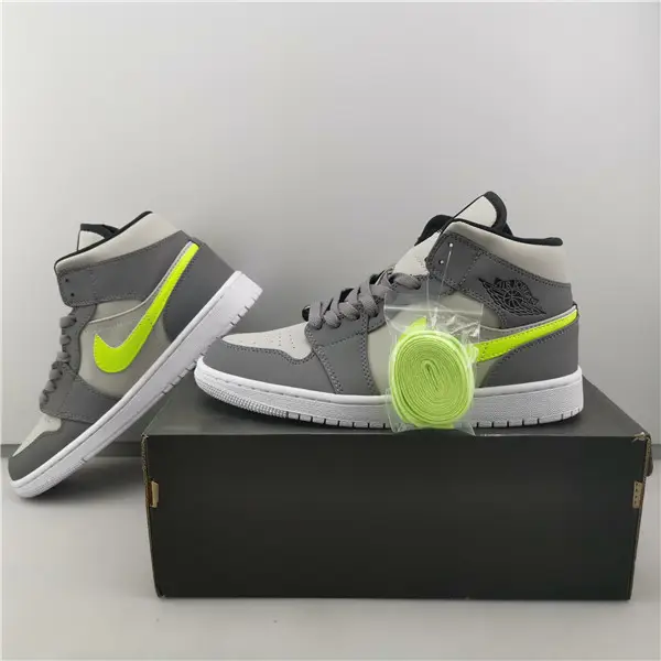 AIR JORDAN 1 MID GUNSMOKE VOLT 