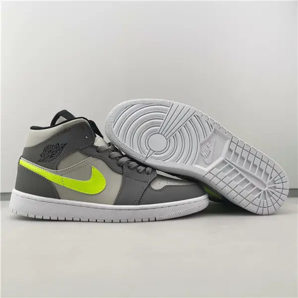 AIR JORDAN 1 MID GUNSMOKE VOLT 