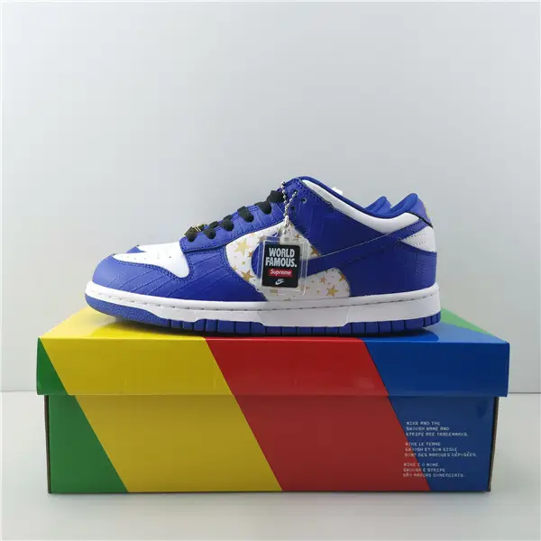 Supreme x Nike SB Dunk Low Blue White 