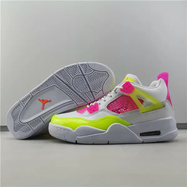 AIR JORDAN 4 GIRLS LEMON VENOM PINK BLAST 