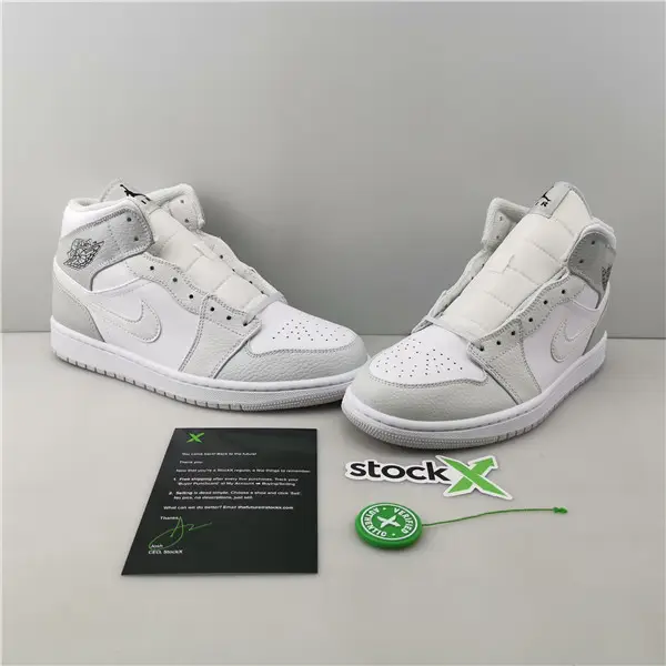 AIR JORDAN 1 MID 'SWOOSH LOGO - GREY CAMO' 