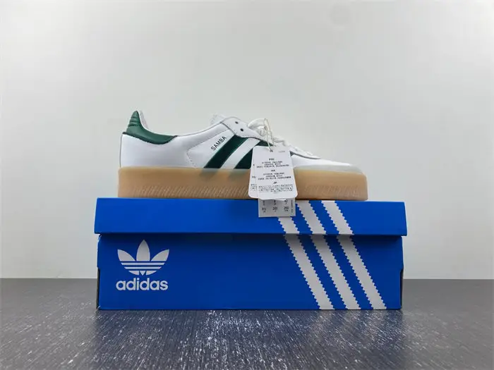adidas Sambae White Collegiate Green Gum 
