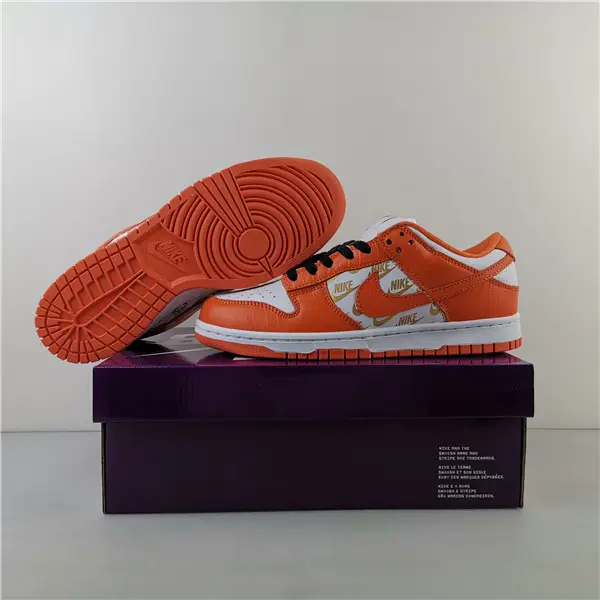 Nike SB Dunk Low White Orange 