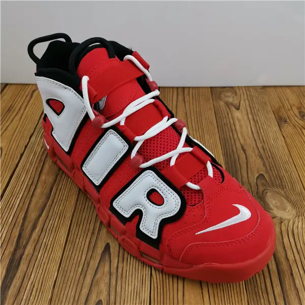 Nike Air More Uptempo University Red Black White 