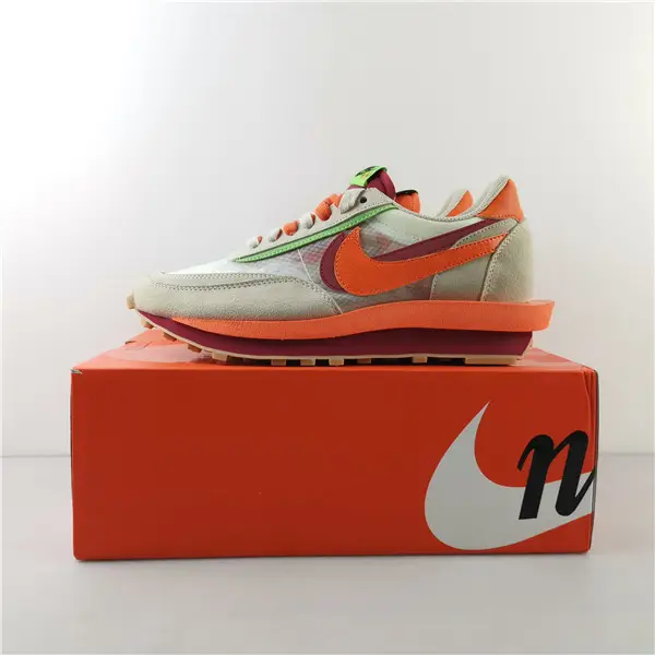 NIKE LDWAFFLE CLOT SACAI NET ORANGE BLAZE - 