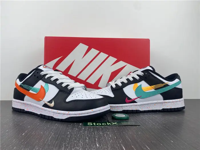Nike Dunk Low Multiple Swooshes White Washed Teal 