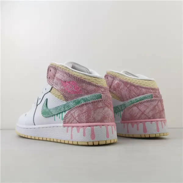 AIR JORDAN 1 MID GS PAINT DRIP 